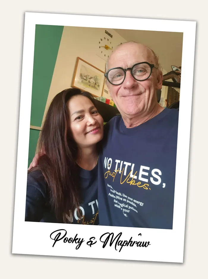 Pook and Paul at Malee Restaurant Samui